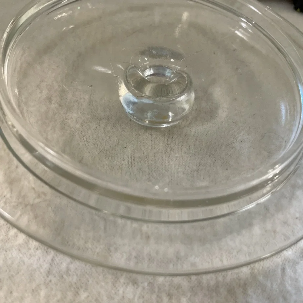 Vintage AH Hazel Atlas Glass Biscuit Jar Canister Bunny Lamb Duck Tulip 1940's